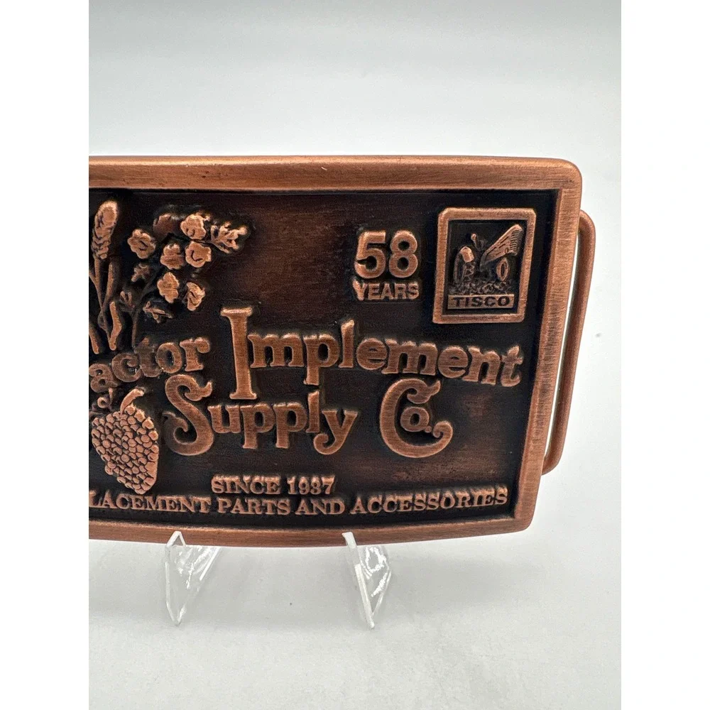 TISCO Tractor Implement Supply Co Belt‎ Buckle 1995 Commemorative Metal